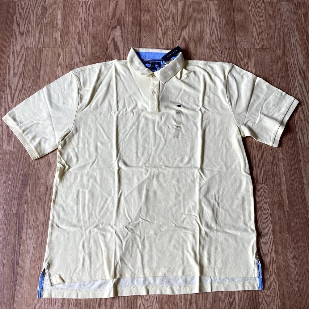 Tommy Hilfiger Classic Fit Logo Polo Yellow XXXL